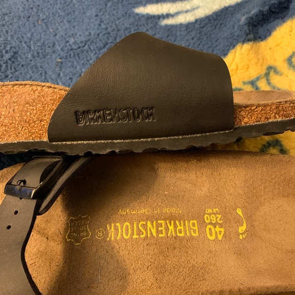 Birkenstock Madrid black slides sandals woman’s 9 men’s 7 - Picture 11 of 11